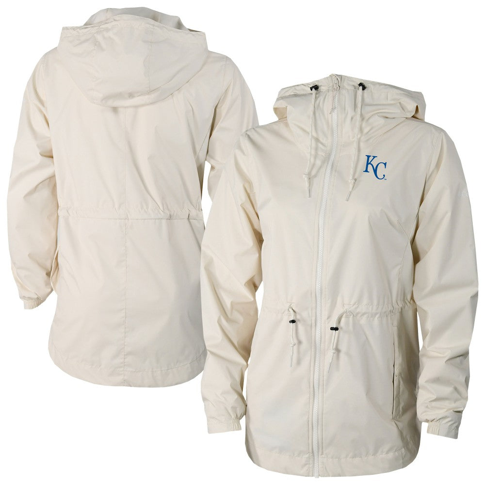 Kansas City Royals Women's Lily Park Full-Zip Rain Jacket Cream