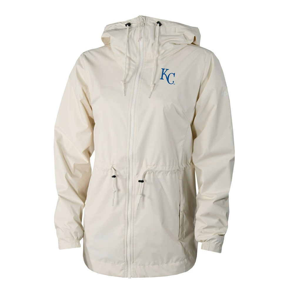Kansas City Royals Women's Lily Park Full-Zip Rain Jacket Cream
