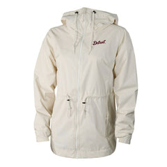 Detroit Tigers Women's Lily Park Full-Zip Rain Jacket Cream