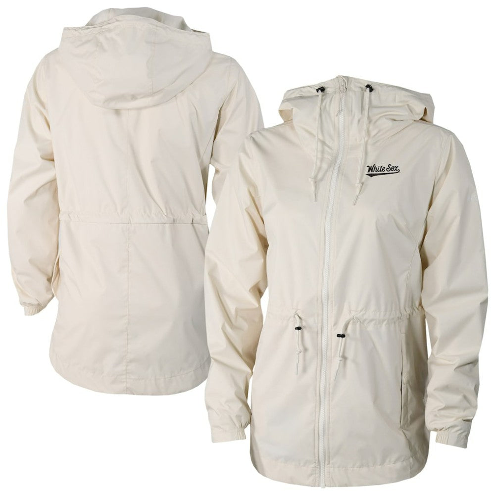Chicago White Sox Women's Lily Park Full-Zip Rain Jacket Cream