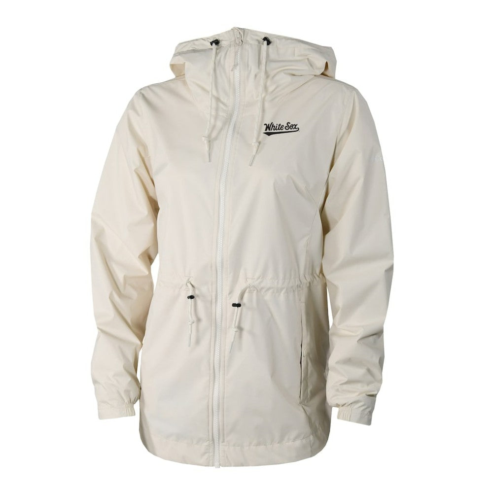 Chicago White Sox Women's Lily Park Full-Zip Rain Jacket Cream