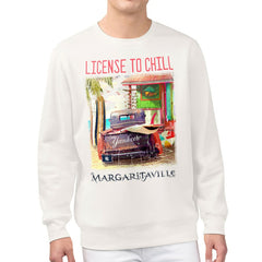New York Yankees Margaritaville License to Chill Fleece Sweatshirt Cream