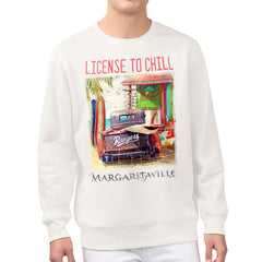 Texas Rangers Margaritaville License to Chill Fleece Sweatshirt Cream
