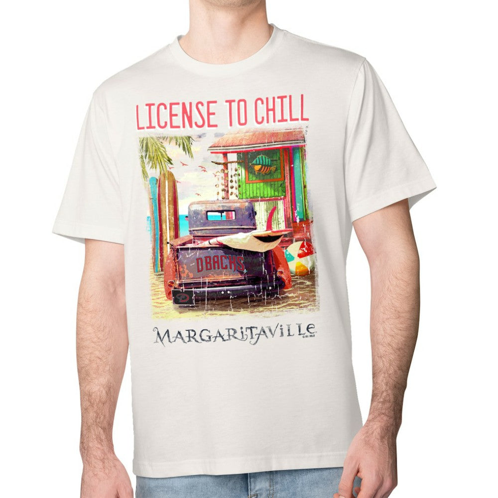 Arizona Diamondbacks Margaritaville License to Chill T-Shirt Cream