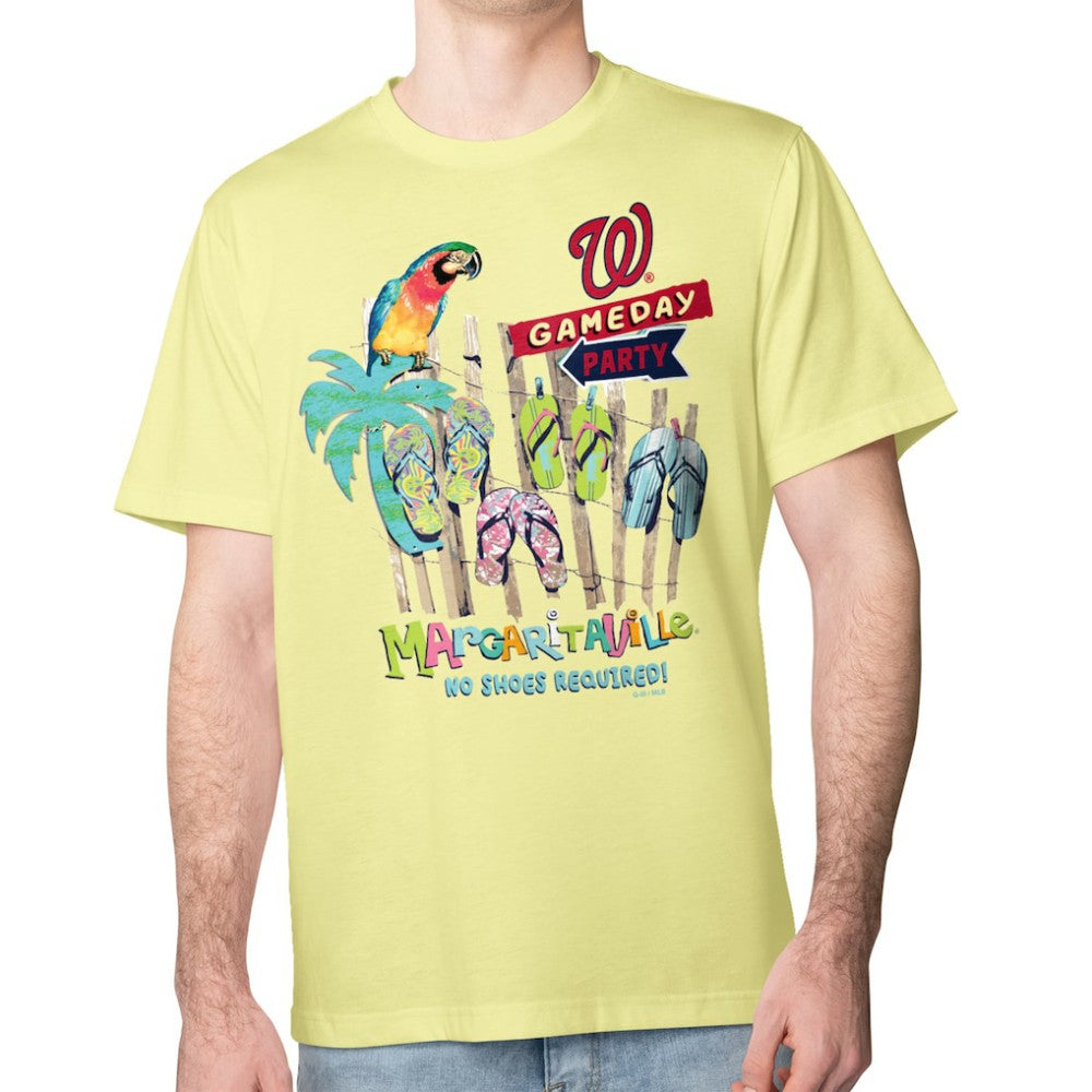 Washington Nationals Margaritaville Gameday Party T-Shirt Yellow