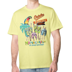 Baltimore Orioles Margaritaville Gameday Party T-Shirt Yellow