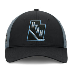 Utah Mammoth Fanatics Utah Badge Adjustable Hat - Black/Charcoal Hats