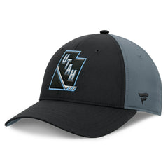 Utah Mammoth Fanatics Utah Badge Adjustable Hat - Black/Charcoal Hats