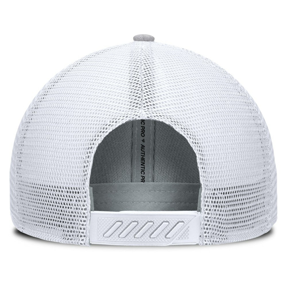 Utah Mammoth Fanatics Utah Badge Trucker Adjustable Hat - Gray/White Hats