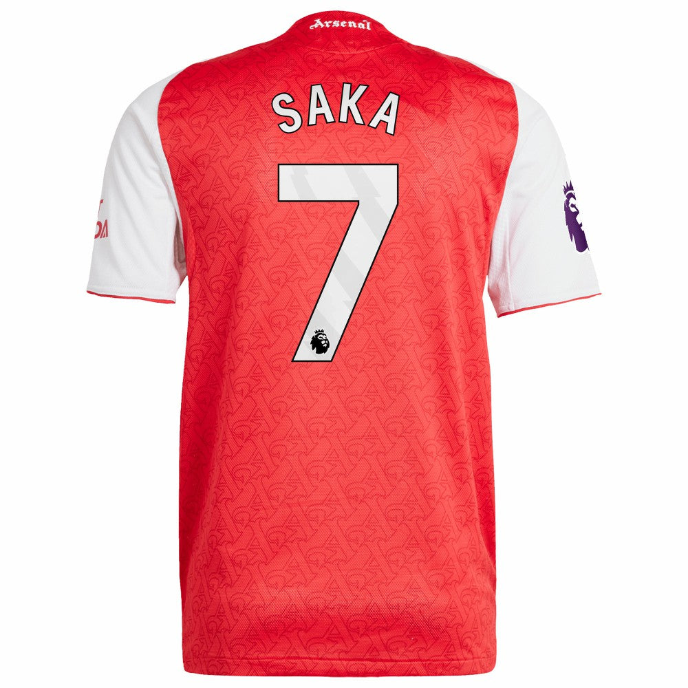 Bukayo Saka Arsenal 2025/26 Home Player Jersey - Red discount