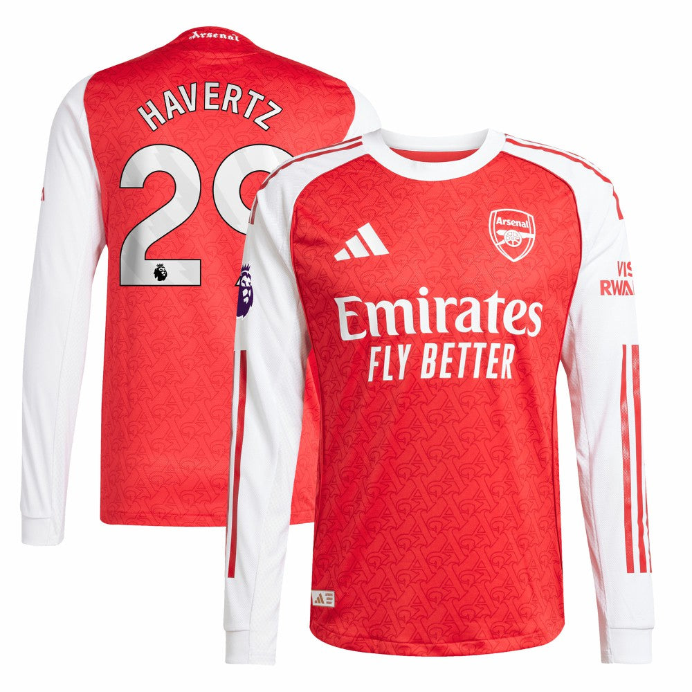 Kai Havertz Arsenal 2025/26 Home Long Sleeve Player Jersey - Red online