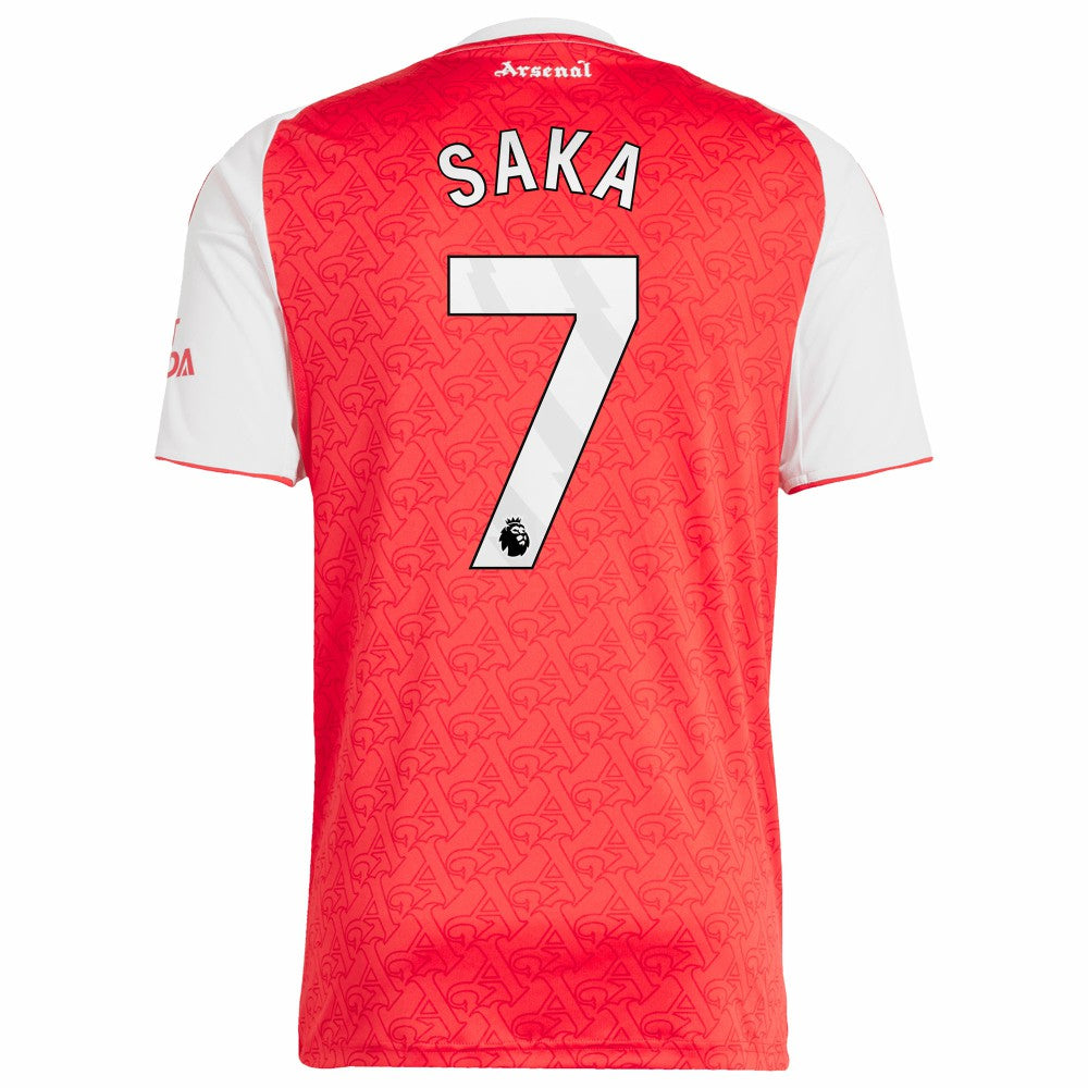 Bukayo Saka Arsenal 2025/26 Home Replica Player Jersey - Red shop