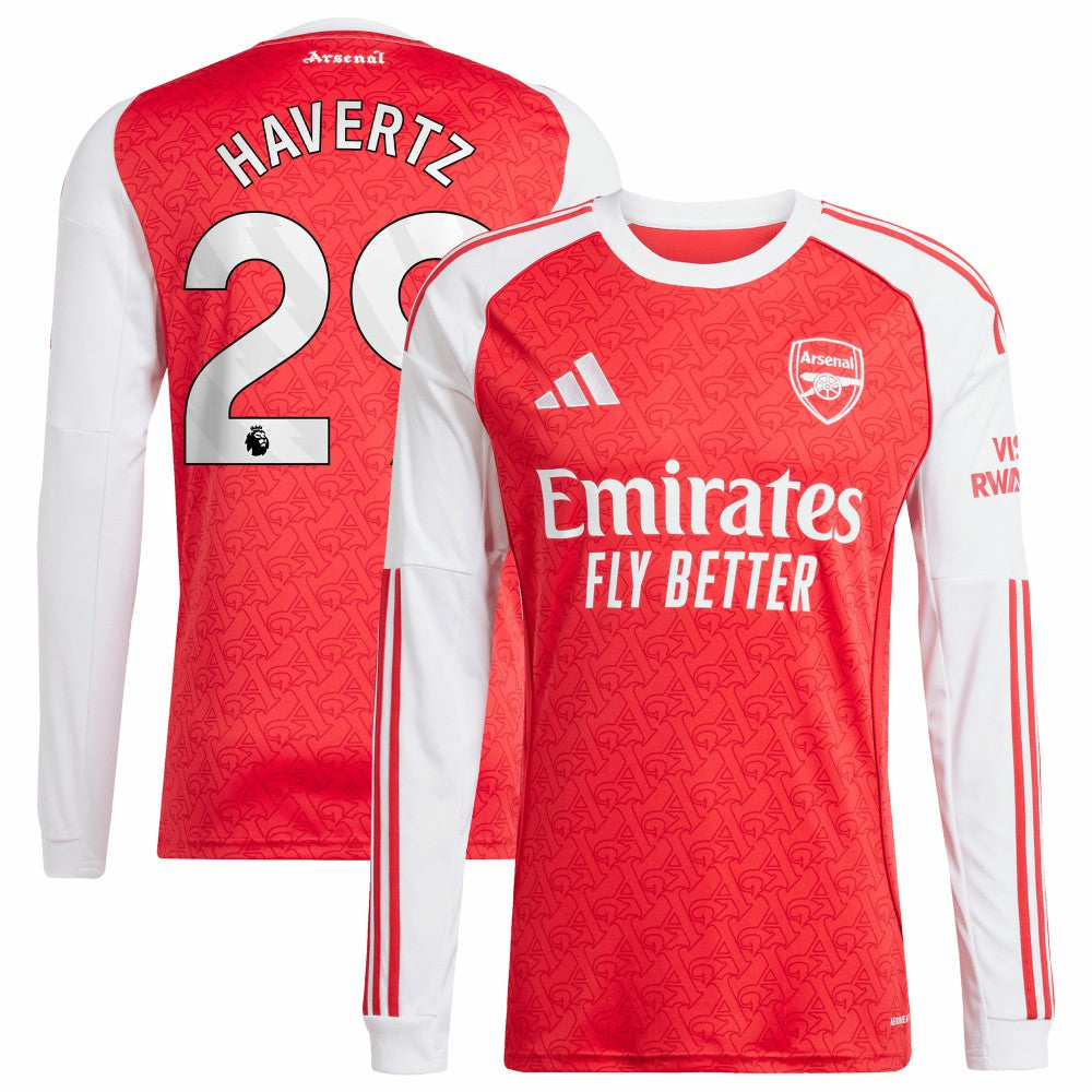 Kai Havertz Arsenal 2025/26 Home Replica Long Sleeve Player Jersey - Red outlet