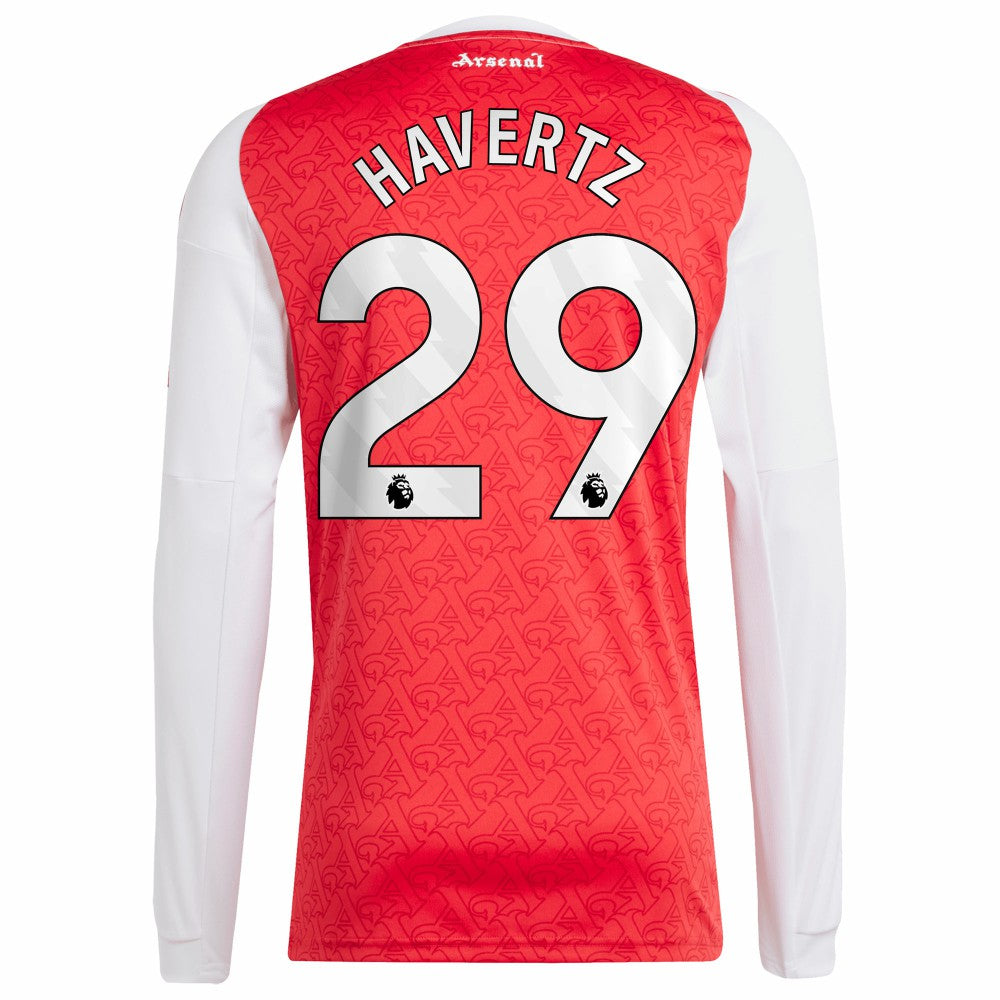 Kai Havertz Arsenal 2025/26 Home Replica Long Sleeve Player Jersey - Red outlet