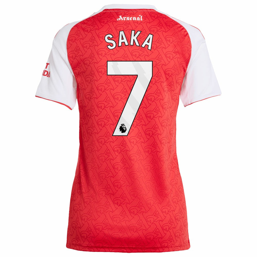 Bukayo Saka Arsenal Women's 2025/26 Home Replica Player Jersey - Red shop