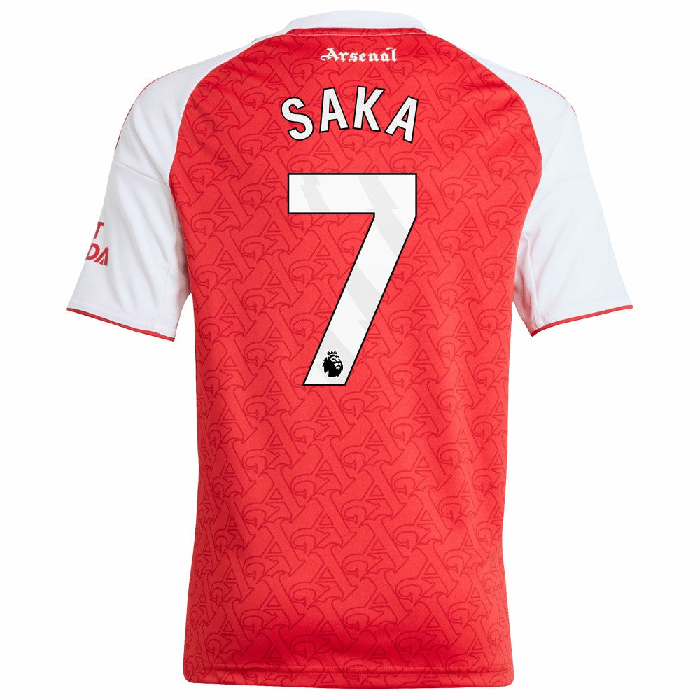 Bukayo Saka Arsenal Youth 2025/26 Home Replica Player Jersey - Red cheap