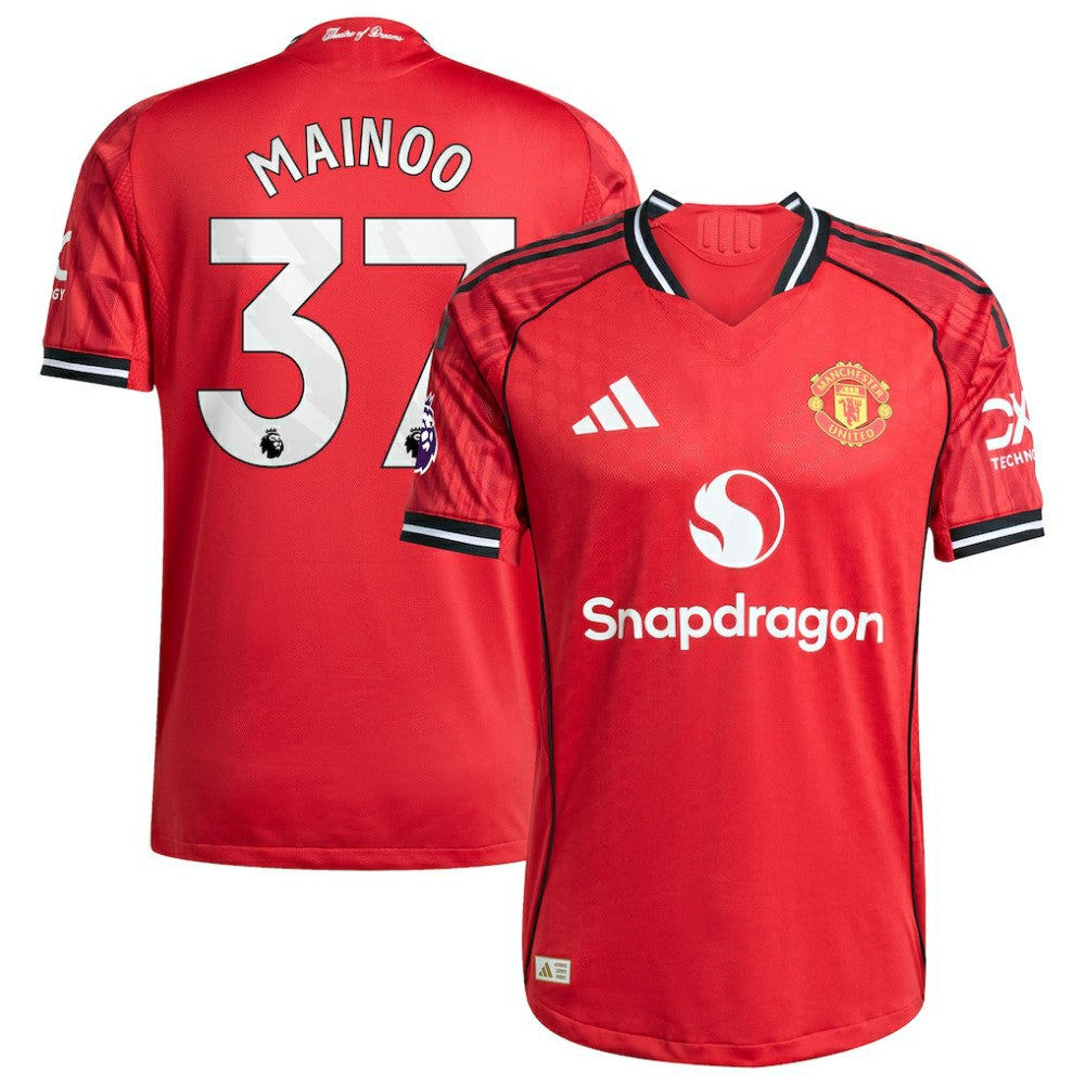 Kobbie Mainoo Manchester United Home 2025/26 Player Jersey - Red cheap