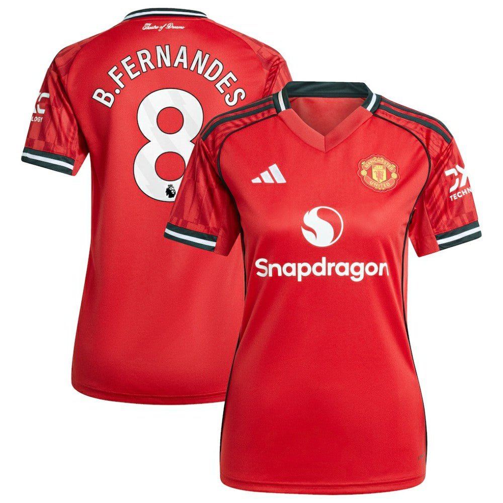 Bruno Fernandes Manchester United Women's Home 2025/26 Replica Player Jersey - Red outlet