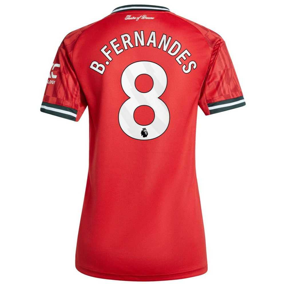 Bruno Fernandes Manchester United Women's Home 2025/26 Replica Player Jersey - Red outlet