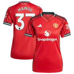 Kobbie Mainoo Manchester United Women's Home 2025/26 Replica Player Jersey - Red outlet