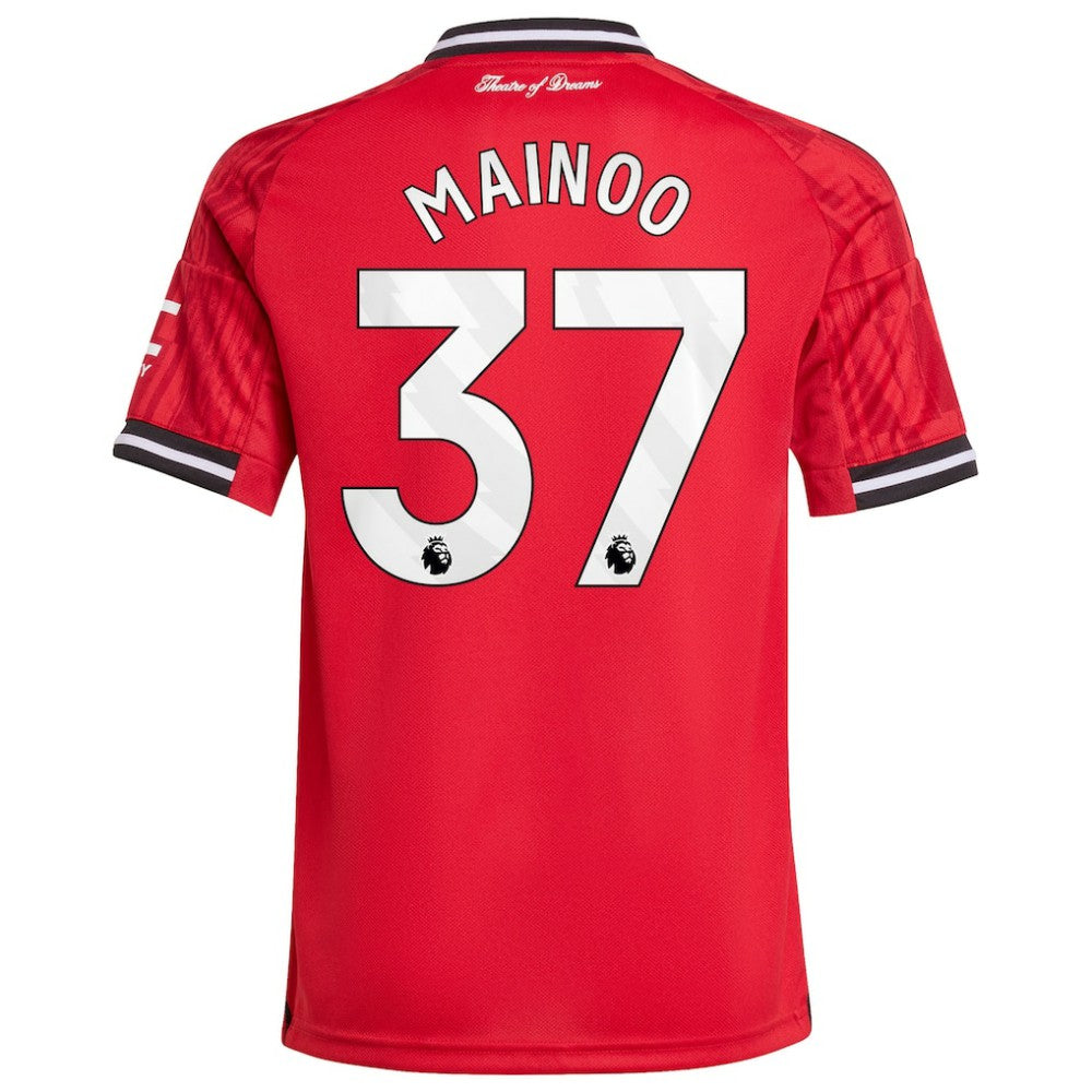 Kobbie Mainoo Manchester United Youth Home 2025/26 Replica Player Jersey - Red for sale
