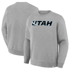 Utah Mammoth Fanatics Combo Legacy Fleece Sweatshirt - Heather Gray Sweatshirts