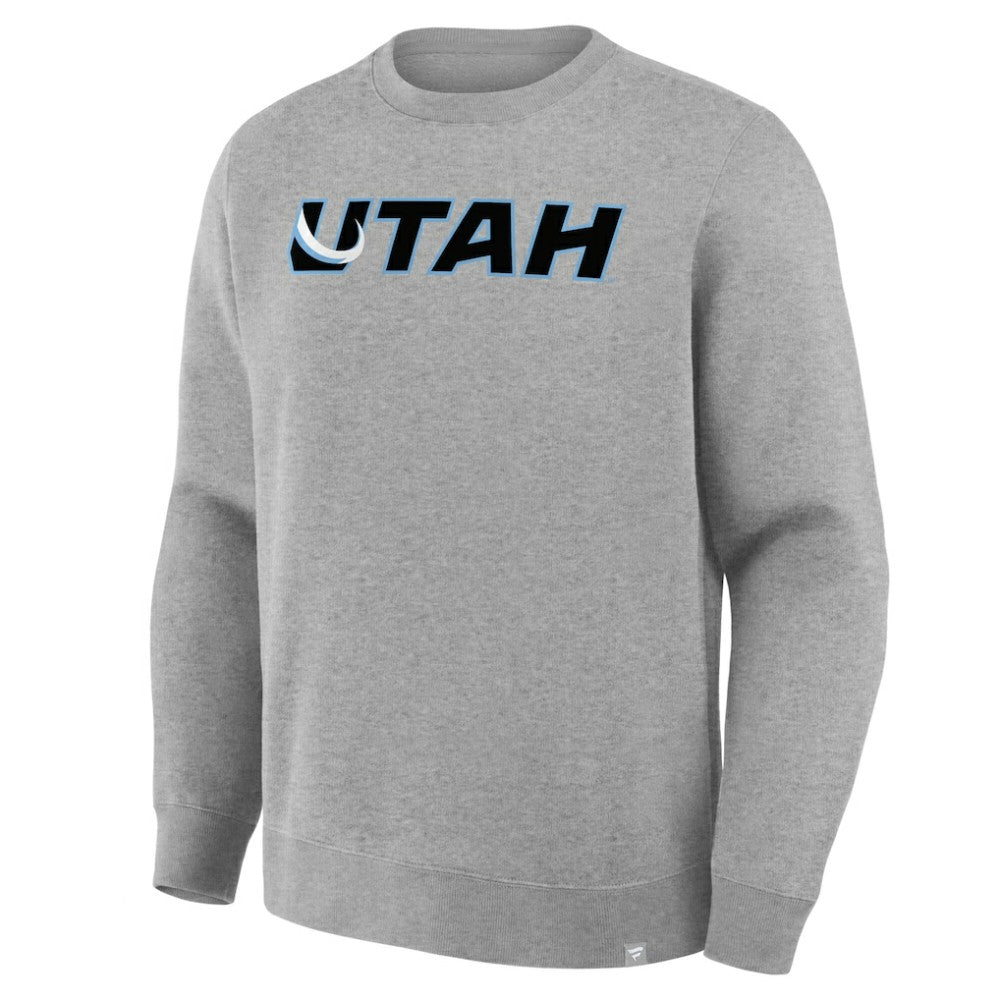 Utah Mammoth Fanatics Combo Legacy Fleece Sweatshirt - Heather Gray Sweatshirts