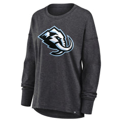 Utah Mammoth Fanatics Women's Primary Logo Legacy Long Sleeve T-Shirt - Heather Charcoal T-shirts