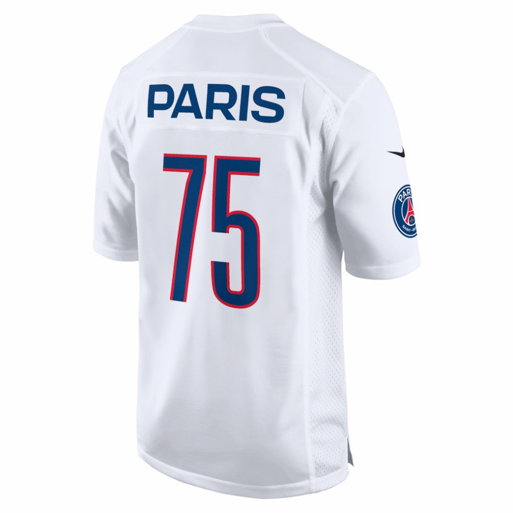 Paris Saint-Germain 2025 Soccer x NFL Game Jersey - White discount
