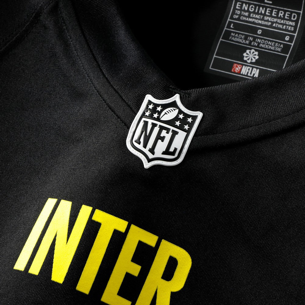 Inter Milan 2025 Soccer x NFL Game Jersey - Black discount