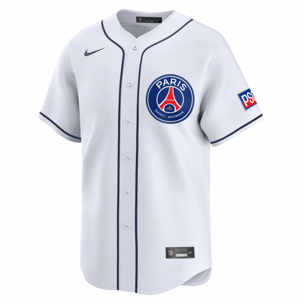 Paris Saint-Germain 2025 Soccer x MLB Limited Jersey - White on sale