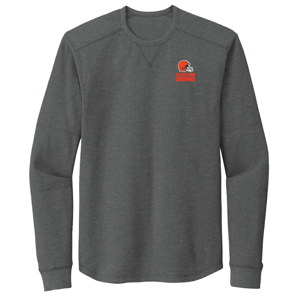 Cleveland Browns Dunbrooke Cavalier Waffle Long Sleeve T-Shirt - Charcoal on sale