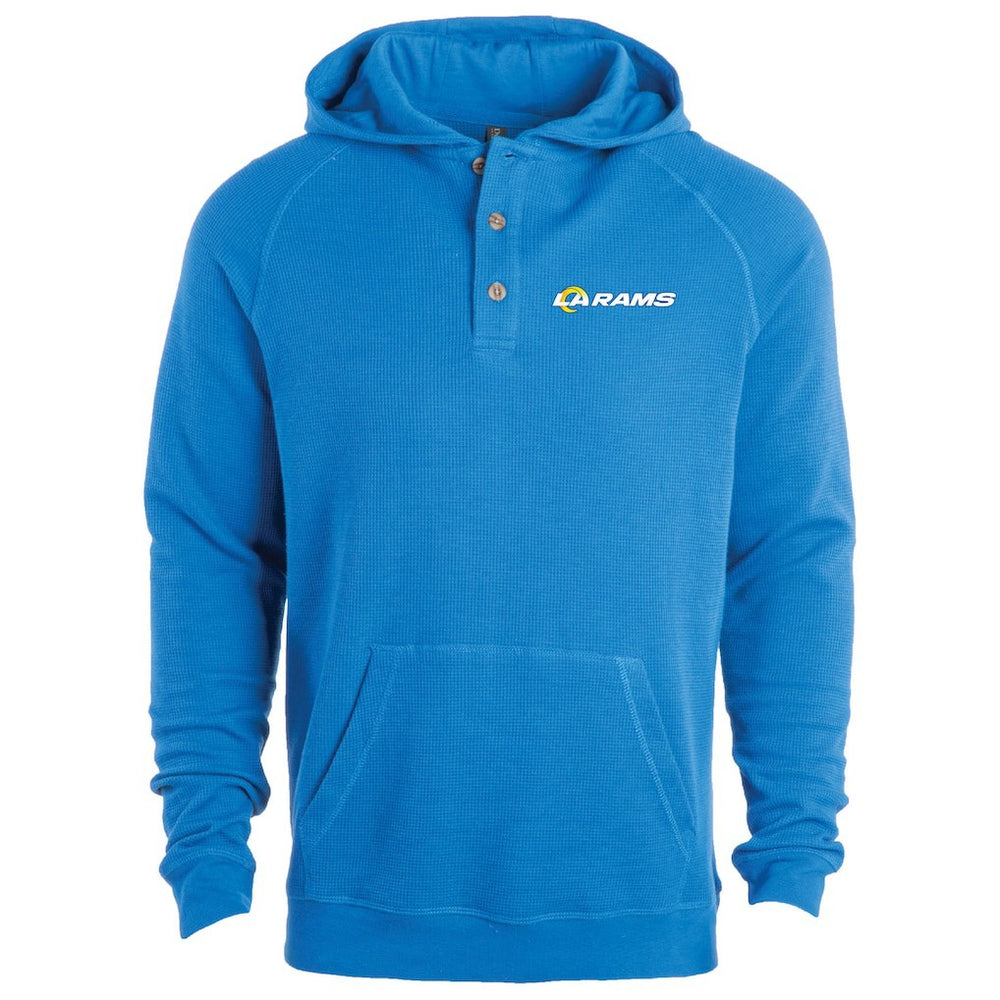 Los Angeles Rams Dunbrooke Montana Raglan Thermal Hoodie - Royal discount