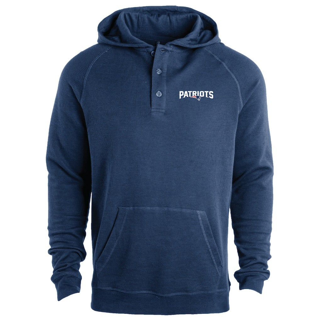 New England Patriots Dunbrooke Montana Raglan Thermal Hoodie - Navy discount