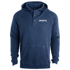 New England Patriots Dunbrooke Montana Raglan Thermal Hoodie - Navy discount