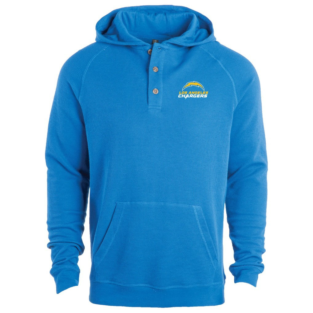 Los Angeles Chargers Dunbrooke Montana Raglan Thermal Hoodie - Royal cheap