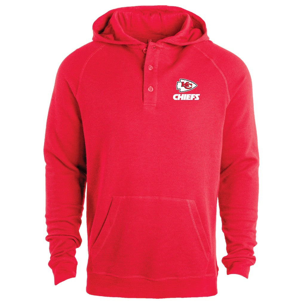 Kansas City Chiefs Dunbrooke Montana Raglan Thermal Hoodie - Red sale