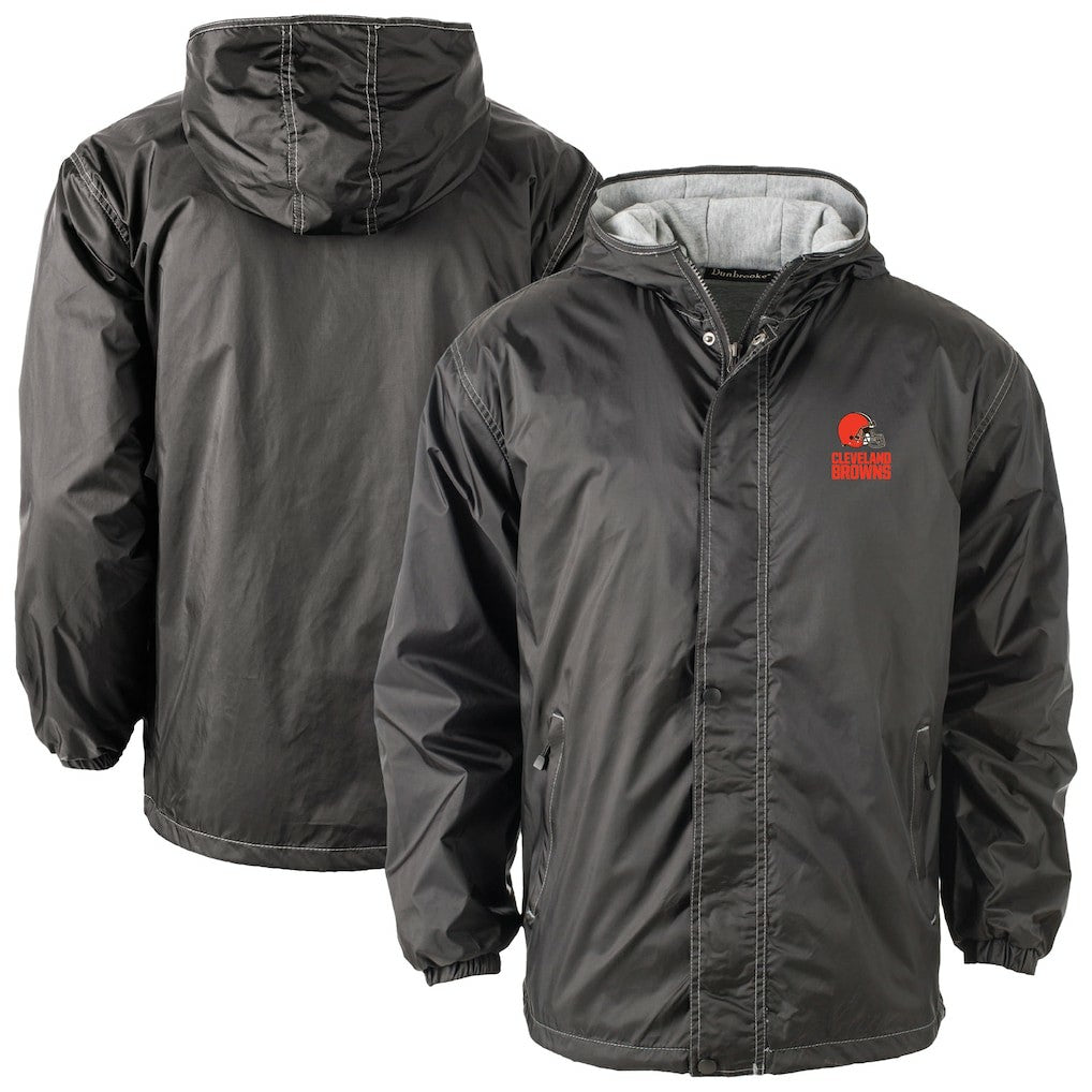 Cleveland Browns Dunbrooke Big & Tall Logo Legacy Stadium Full-Zip Hooded Jacket - Black outlet