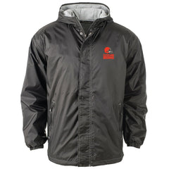 Cleveland Browns Dunbrooke Big & Tall Logo Legacy Stadium Full-Zip Hooded Jacket - Black outlet