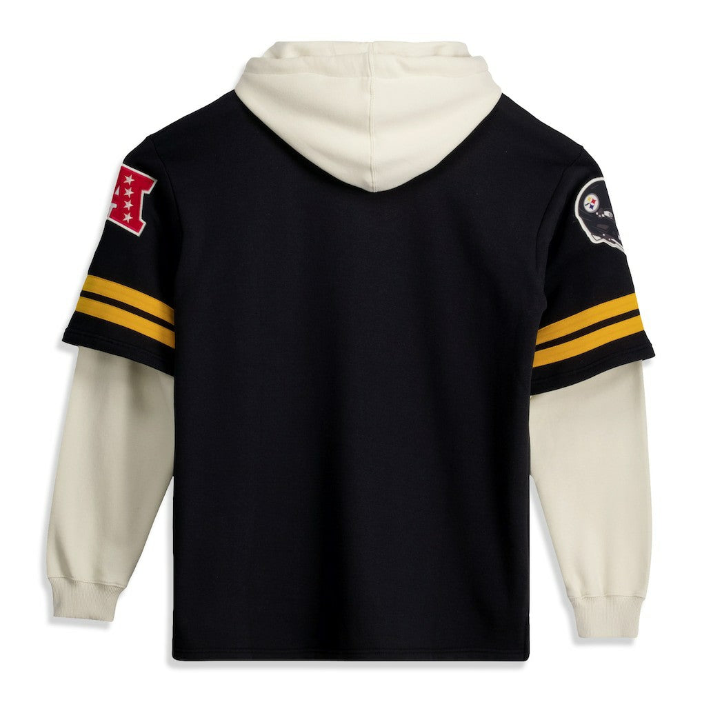 Pittsburgh Steelers '47 Big & Tall Split Zone Cornerback V-Neck Hoodie - Black online