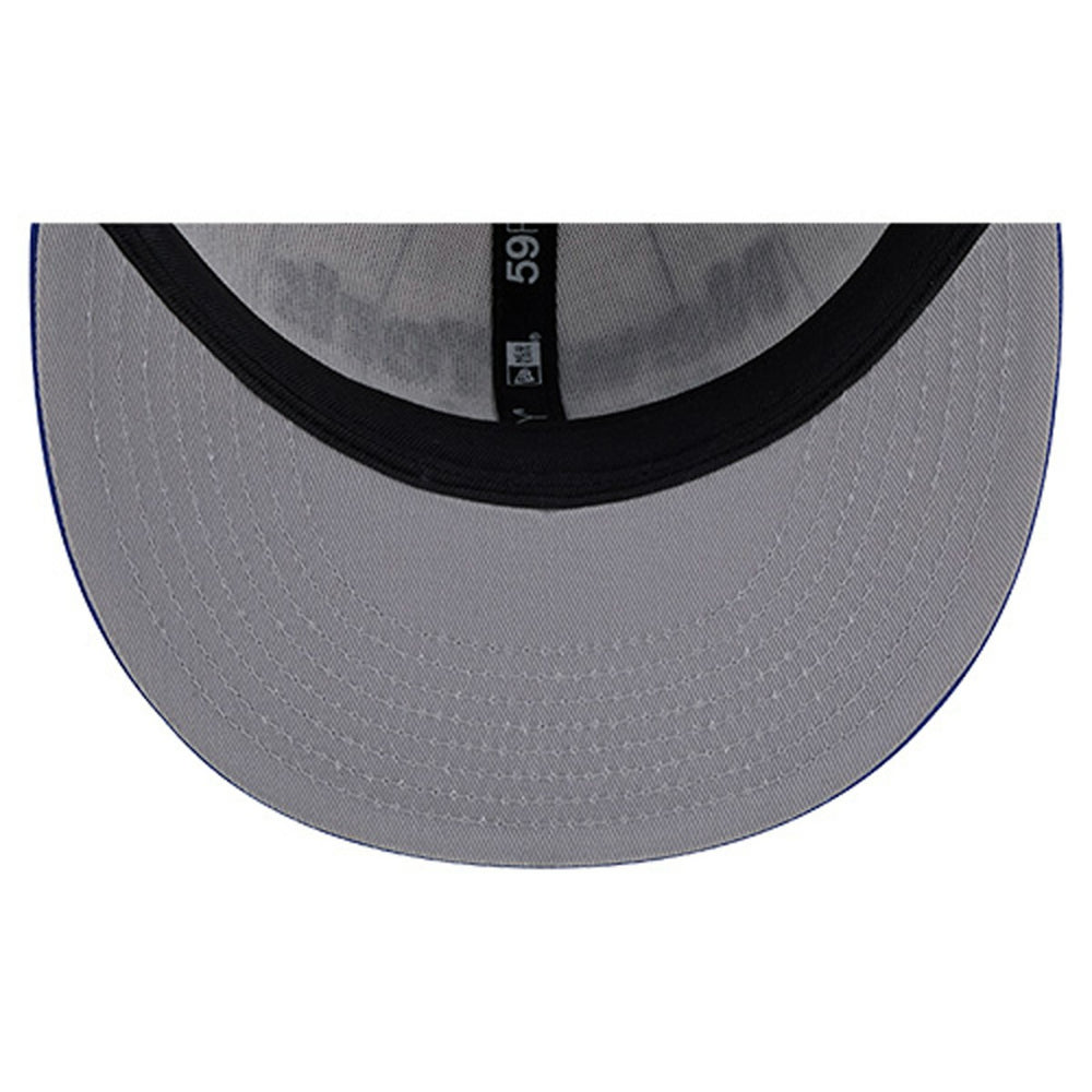 New York Knicks Wordmark Pinstripe 59FIFTY Fitted Hat - White on sale