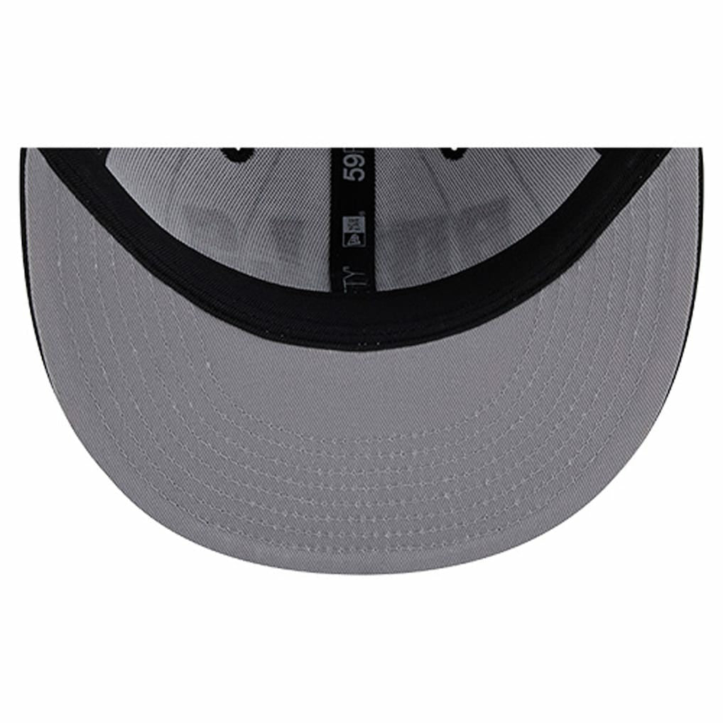 Chicago Bulls Wordmark Pinstripe 59FIFTY Fitted Hat - White discount