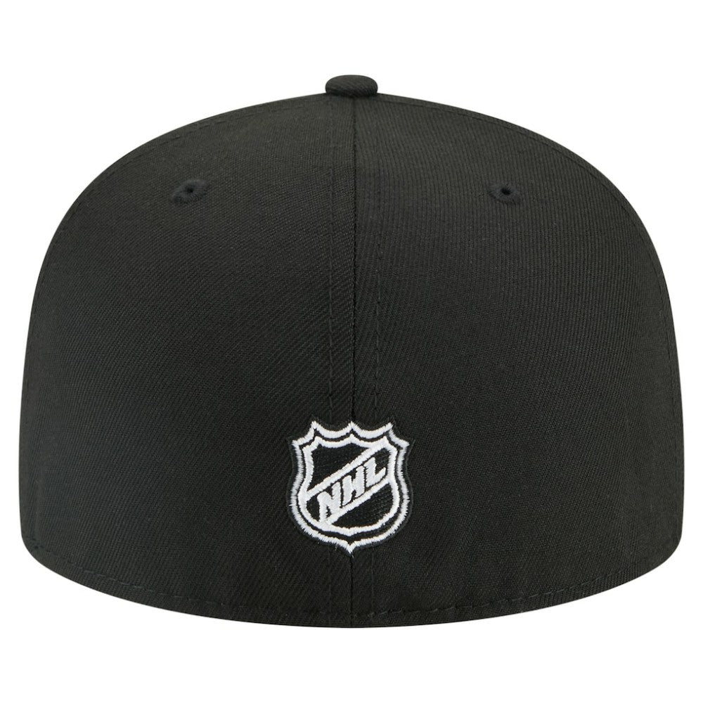 Los Angeles Kings New Era Faded Lines 59FIFTY Fitted Hat - Black Hats