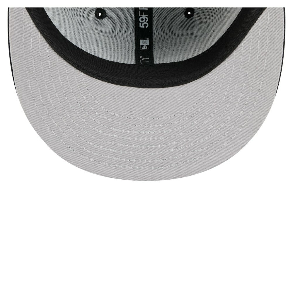 Los Angeles Kings New Era Faded Lines 59FIFTY Fitted Hat - Black Hats