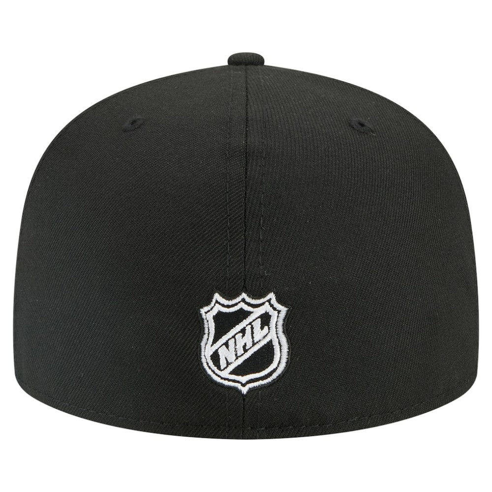 Philadelphia Flyers New Era Faded Lines 59FIFTY Fitted Hat - Black Hats