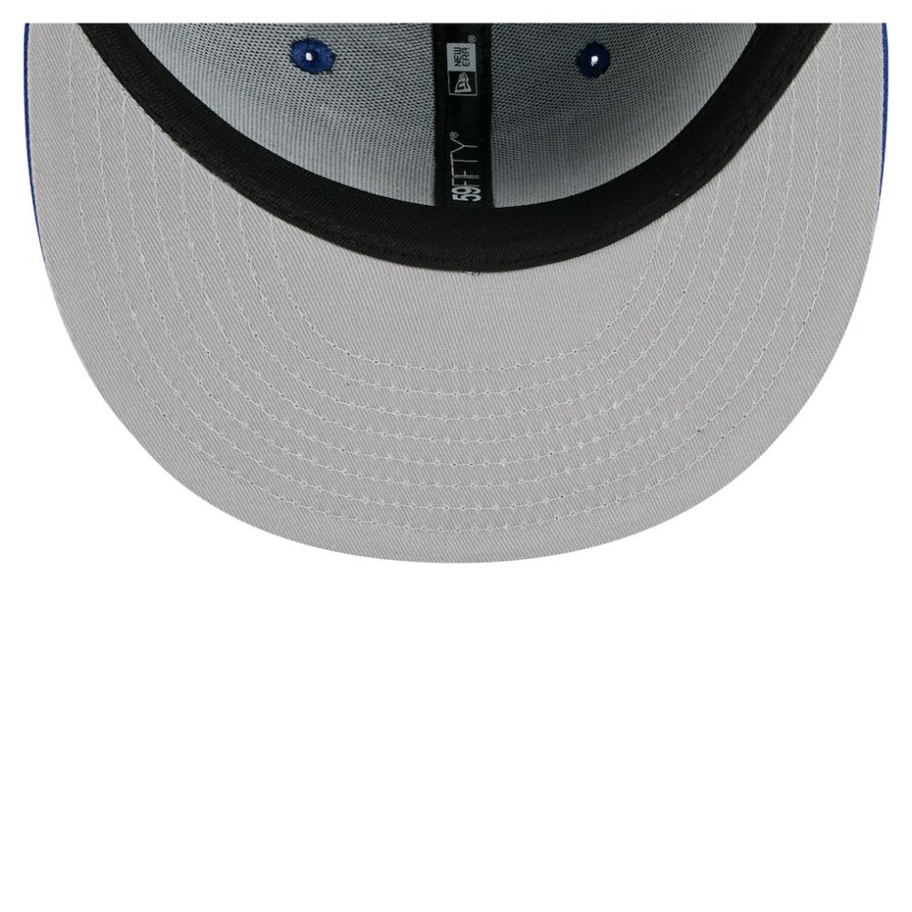 New York Rangers New Era Faded Lines 59FIFTY Fitted Hat - Blue Hats