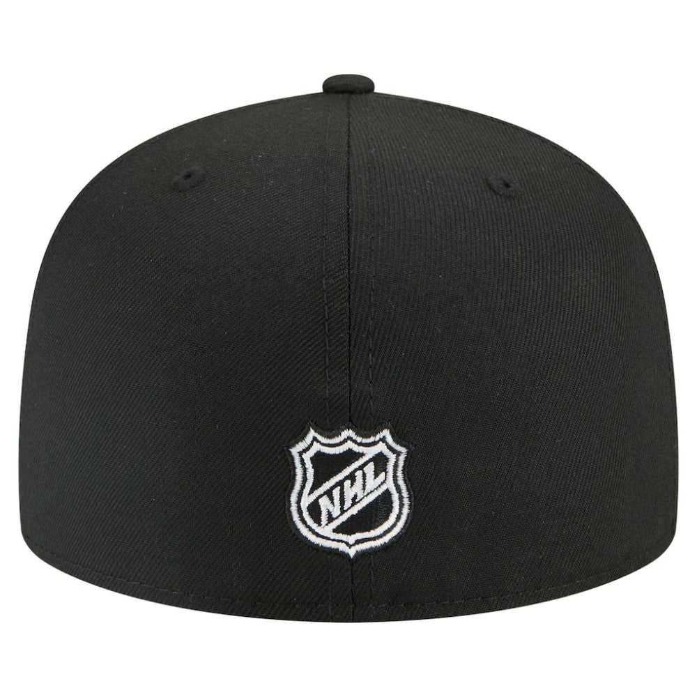 Pittsburgh Penguins New Era Faded Lines 59FIFTY Fitted Hat - Black Hats