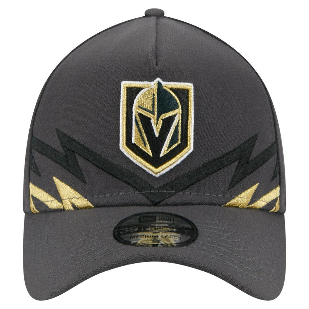 Vegas Golden Knights New Era Zig Zag 39THIRTY A-Frame Perforated Flex Hat - Gray Hats