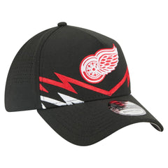 Detroit Red Wings New Era 39THIRTY A-Frame Perforated Flex Hat - Black Hats