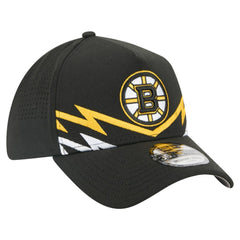 Boston Bruins New Era 39THIRTY A-Frame Perforated Flex Hat - Black Hats